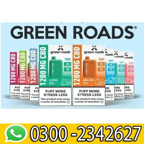 Green Roads CBD Puffs Vape Pens 1200mg In Pakistan
